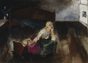 Alvar Cavén: Kehtolaulu (1921). Alfred Kordelinin Säätiön talletuskokoelma. Kuva: Kansallisgalleria